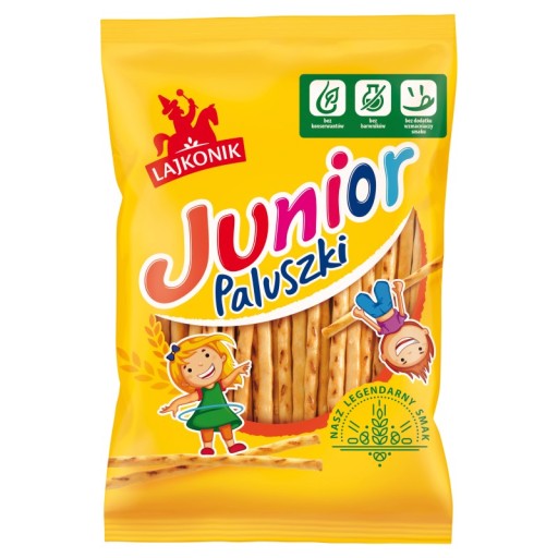 Lajkonik Junior Tyčinky s vanilkovou príchuťou 60 g