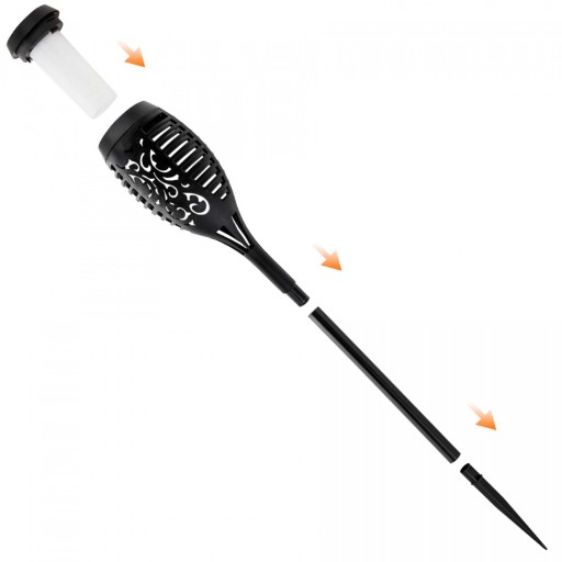 Solárne záhradné svietidlo LED Torch Flame 50cm