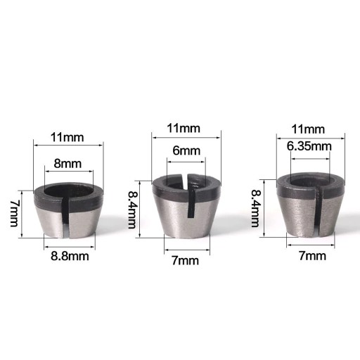 Klieštinová matica 8mm pre Makita 11x7x8,8