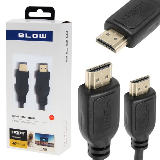 BLOW FULL HD UHD 4K 3D HDMI kábel 3m