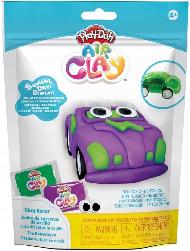 Kreatívna súprava z plastelíny Play-Doh Air Clay Racers Car Purple