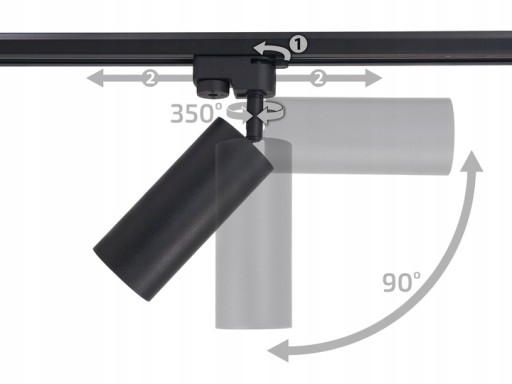 Stropné svietidlo LED GU10 SPOT LONG 23CM
