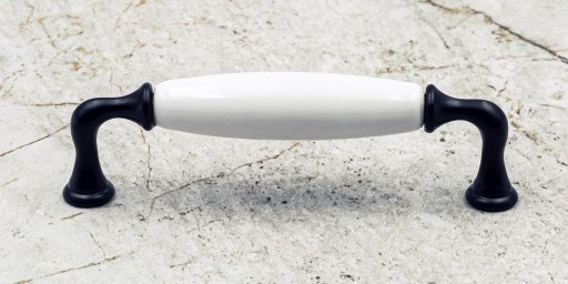 RETRO NÁBYTKOVÁ ÚCHYTKA PORCELÁN KUCHYŇSKÁ SKRIŇOVÁ ÚCHYTKA ZÁSUVKY 128MM