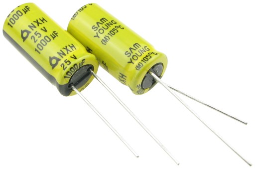 Elektrolytický kondenzátor 1000uF/25V LOW ESR SamYoung NXH /1151
