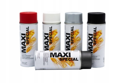 MAXI COLOR tepelne odolný lak 800c 400 ml Čierna