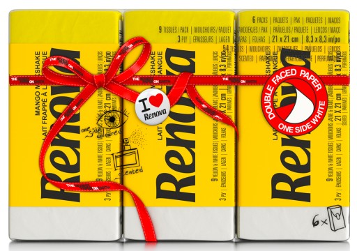Renova hygienické obrúsky žlté 6X9 ks