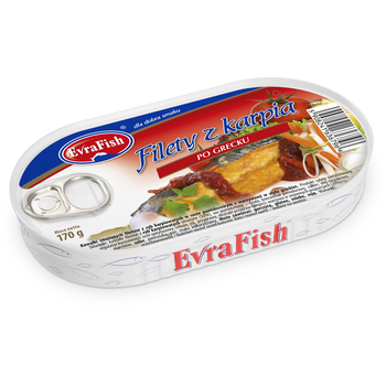 1x 170g EVRAFISH Filety z gréckeho kapra