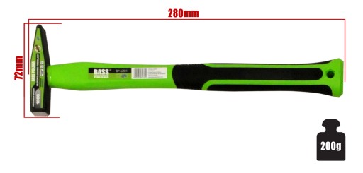 SKLOlaminátový ZÁMOK HLAVA KLADIVA 0,1kg 100g
