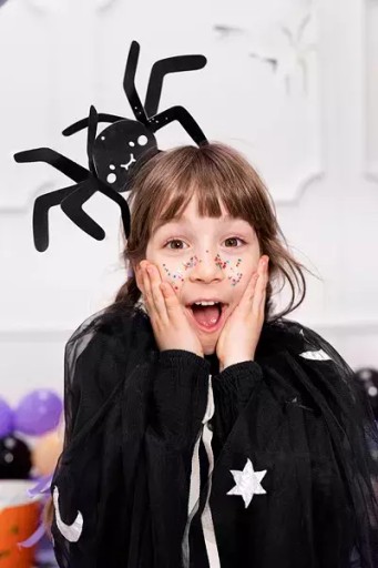 HALLOWEENSKÉ OZDOBY PAVÚKOVÉ OZDOBY ČIERNA 27cm 5ks