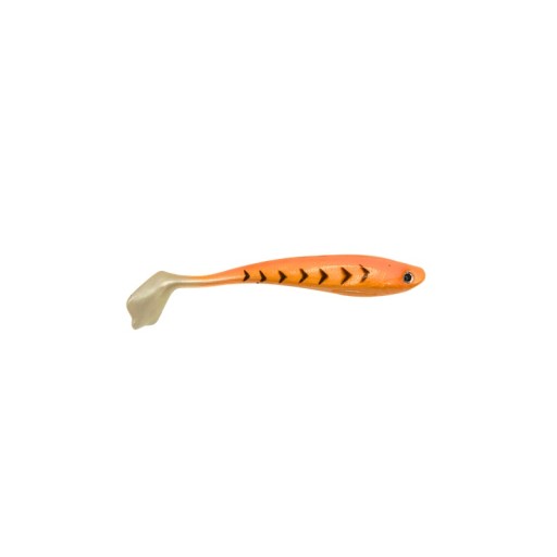 GUMOVÉ RIPÁČKO KÁČACIE KOPÝTKO 9CM/5G ORANŽOVÝ TIGER PRE ŠŤUKU