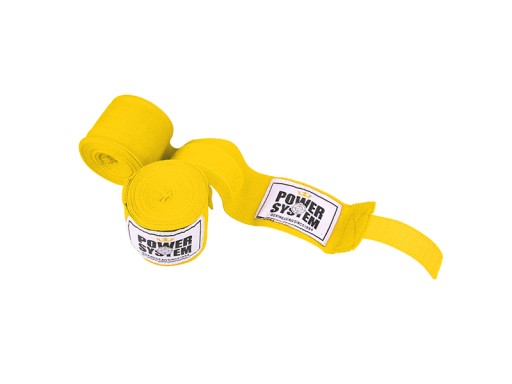 POWER-SYSTEM BANDAZ BOXING WRAPS-YELLOW-4M
