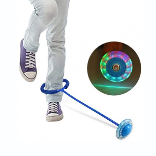 Švihadlo na nohu Hula hoop so svietiacim kruhom