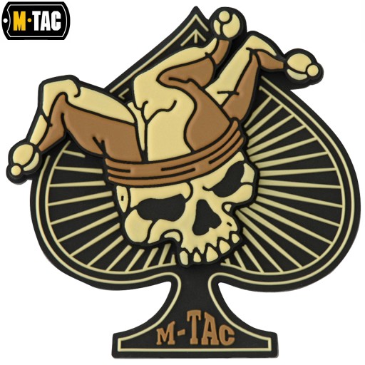 3D NÁŠIVKA ACE OF SPADES LEBEKA S KVETOVÝM ČIAPOM M-TAC BLACK/COYOT