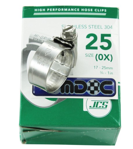 HI-GRIP JCS Svorka 17-25mm 304 remienok z nehrdzavejúcej ocele