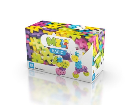 STAVEBNÉ BLOKY MELI BASIC PINK 50 EL VAFLE