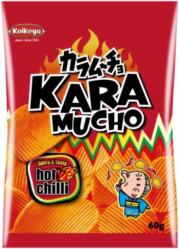 Karamucho Hot Chilli chrumky, pikantné, 60g