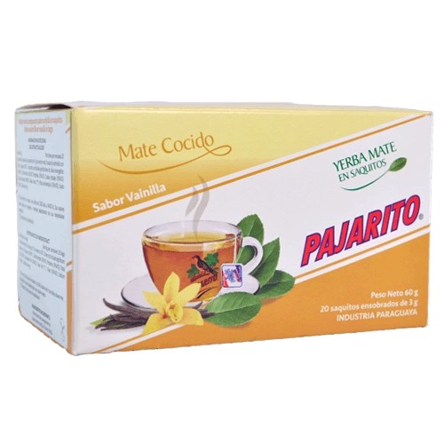 Yerba Mate Pajarito Vanilka vo vrecúškach 20x3g