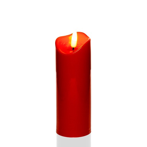 Imitácia červenej sviečky, 15cm vložka na LED sviečky