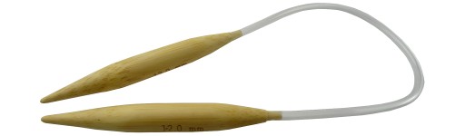 Pletacie ihlice HAT na bambusovej šnúrke 12mm/41cm 10876