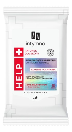 AA Help obrúsky na intímnu hygienu 15 ks
