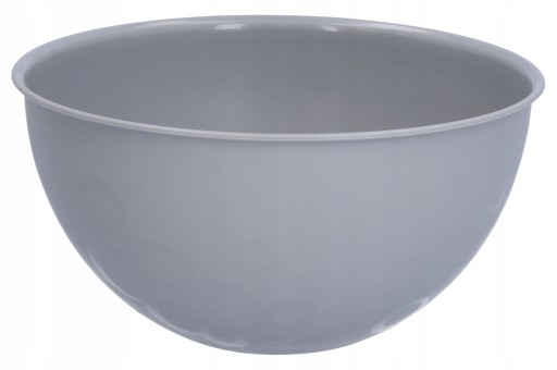 Kuchynská misa plastová, šedá, 19 cm, veľká, 1,5 l, na ovocný šalát, odolná