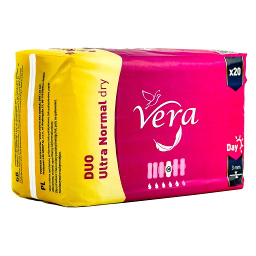 Vera hygienické vložky s krídelkami Ultra NORMAL Dry Duo Day 20 ks.