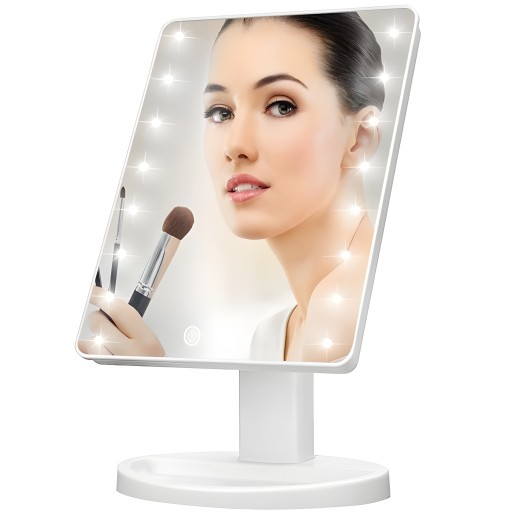 OSVETLENIE MAKEUP ZRKADLO LED ZRKADLO S NASTAVITEĽNÝM JASOM SVETLA
