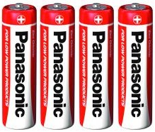 Zinkovo-uhlíkové batérie PANASONIC AAA R03 4 kusy