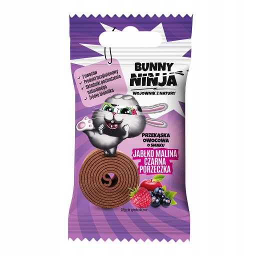 Bunny Ninja Snack Jablko Malina Ríbezle 15G