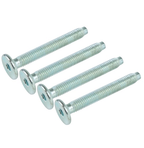 10X skrutka M6 x 45 mm plochá hlava na imbusový kľúč, nábytková skrutka metrická skrutka