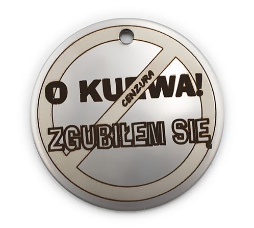 Identifikačný štítok psa - Nerezová oceľ