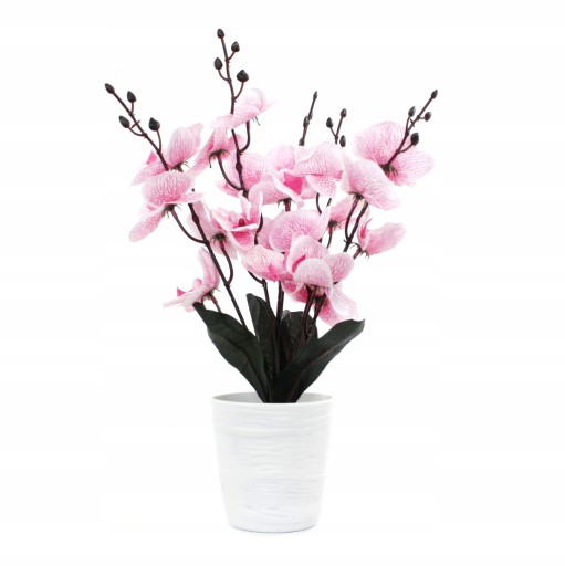 UMELÁ ORCHIDEA V ČRENÁRE KVET ORCHIDEÍ UMELÝ KVET AKO ŽIVÝ VEĽKÝ