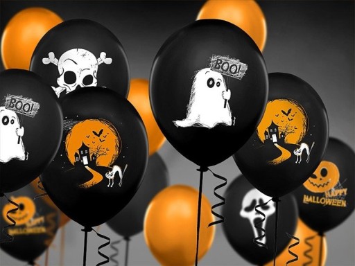 BALÓNY DUCH BALÓN HALLOWEEN GHOST 6 KS. 30 cm