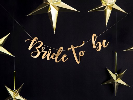 Nevesta bude banner so zlatým veniec Hen Party