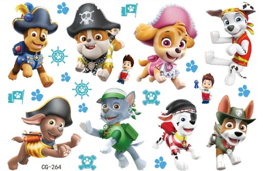 Umývateľné tetovanie pre deti PAW PATROL PAW CG264