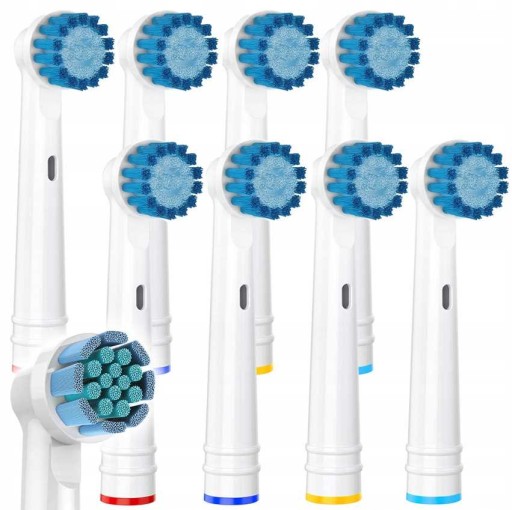 8x NÁHRADNÉ HLAVICE PRE KEFKY ORAL-B SENSITIVE JEMNÉ