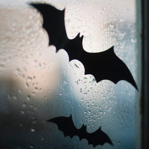 Halloweenska dekorácia netopier Sada čiernej fólie x 3 ozdoby Dekorácie