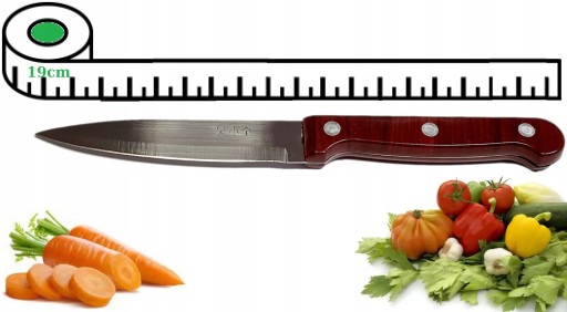 UNIVERZÁLNY KUCHYNSKÝ Nôž 19cm NA ZELENINU A OVOCIE