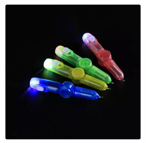 Fidget spinner Pop it svietiace trikové LED herné pero
