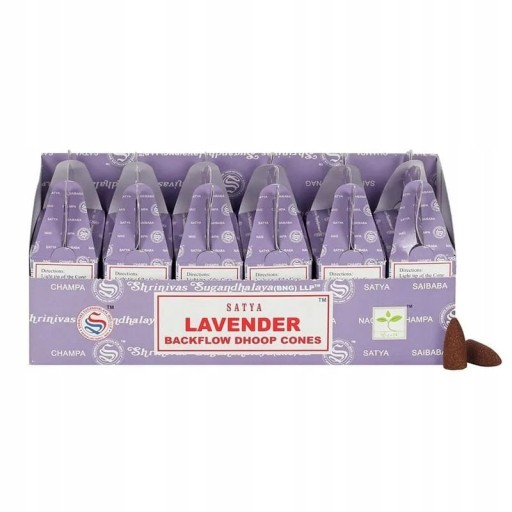 Kužeľové vonné tyčinky do krbov BACKFLOW LAVENDER