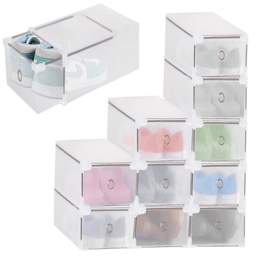 ORGANIZÉR BOX NÁDOBA NA POSUVNÉ OBUV 28x18x18cm VEĽKÁ SILNÁ 1ks