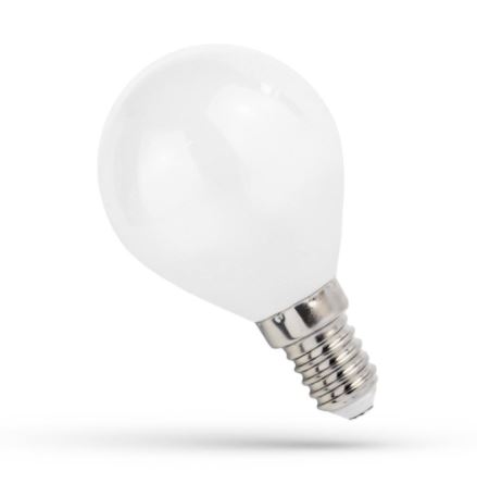 LED guľová žiarovka E-14 4W 4000K neutrálna biela