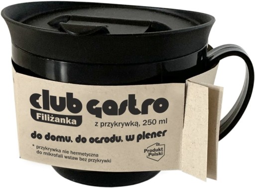 Club Gastro hrnček s vrchnákom, 250 ml