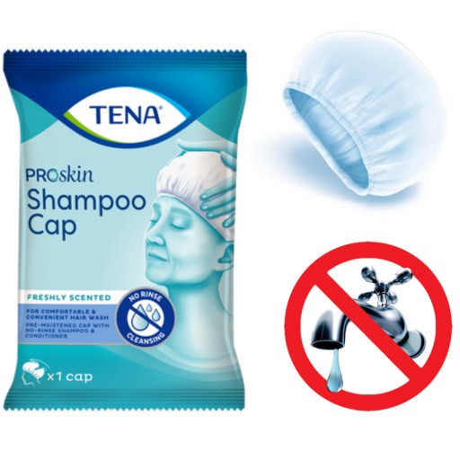 SCALP WASHING CAP Čiapka šampónu TENA - bezvodá