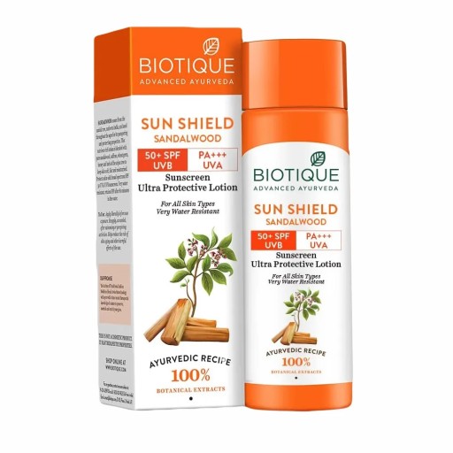 UV ochranný krém na tvár Biotique 50 SPF na deň 120 ml