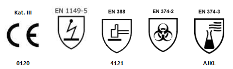 SHOWA 660 ESD SUCHÉ RUKAVICE ČIERNA - veľ 9/L