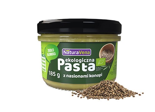 CÍCAROVÁ PASTA SO ŠPENÁTOM A BIO KONOPNÝMI SEMIENKAMI 185 g - NATURAVENA