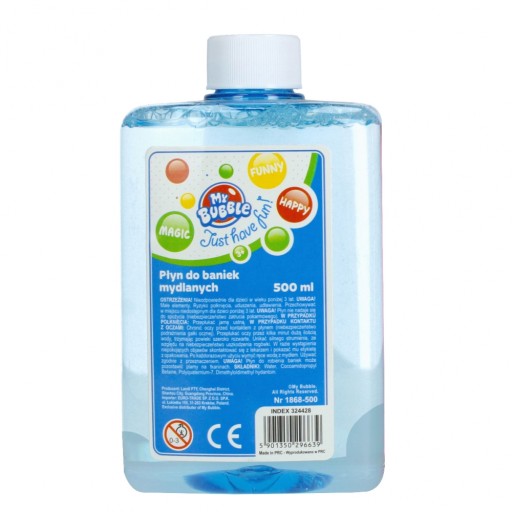 Tekuté mydlové bubliny 0,5 l, mydlové bubliny 500 ml