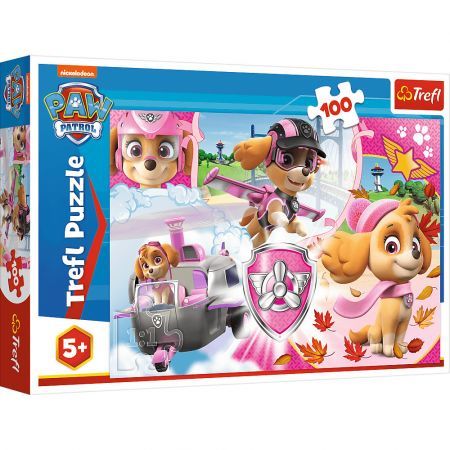 PUZZLE 100 EL - Paw Patrol Sky v akcii TREFL 16368