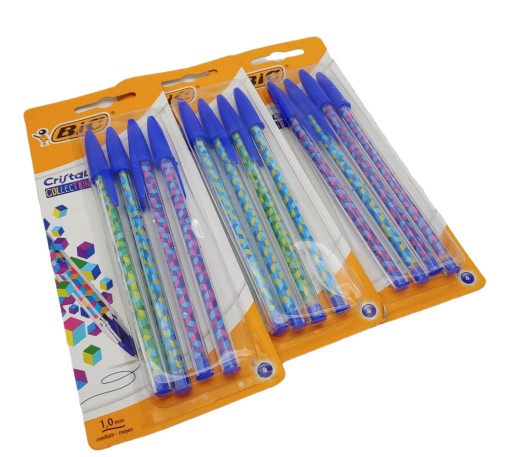 CRISTAL COLLECTION guličkové pero 1mm 4ks BIC